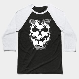 Necro Phil Tattoo Machine Skull Baseball T-Shirt